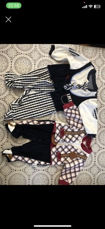 Oyuncaqlar: Hər biri 2 m Uşaq geyimləri dəsti – bir neçə komplekt 1) Boz tonlarda — 10