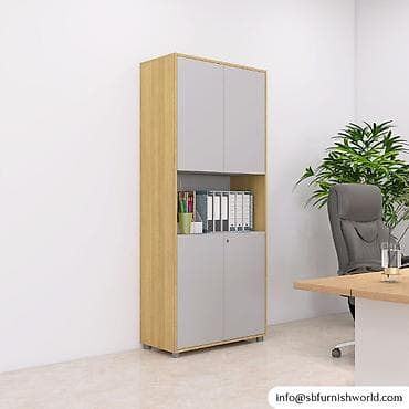 plasmas şkaf: Ofis üçün çoxfunksiyalı sənəd şkafı - Dizayn: Minimalist üslub, açıq — 1