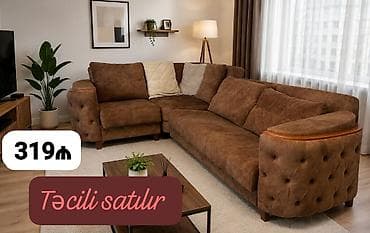 Endirim edildi. Künc divan satılır 319₼.Açılır,bazası var.Yaxşı