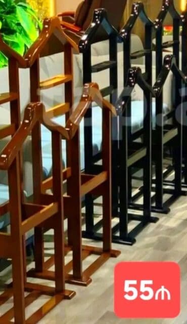 kahve makinesi: Taxta paltar asılqanı/valet stendi - Material: möhkəm ağac - Rənglər — 3