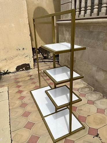 demir ref: Vitrin rəflər satılır, yenidir. 3 mərtəbədir,hündürlük 2 metr — 6