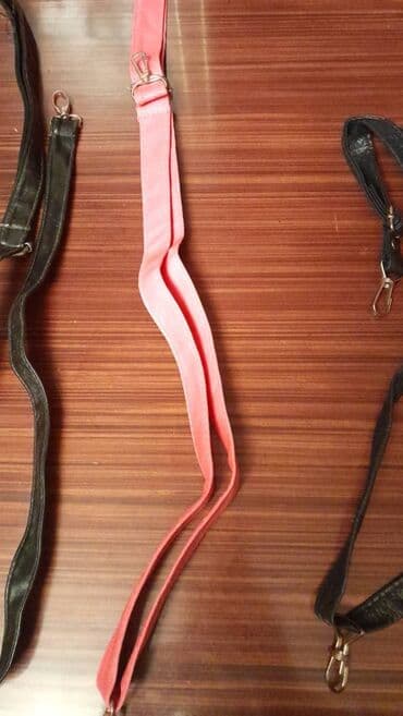 qaşlı çanta: Çanta üçün kəmərlər satılır. Biri 5 manat — 3