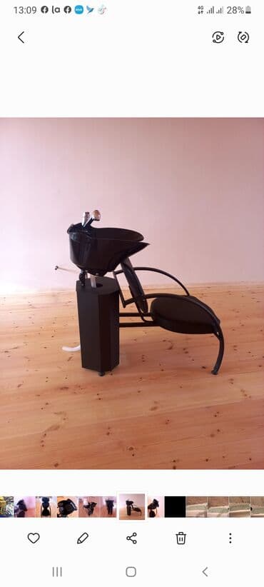 тележка для парикмахерские: Salon ucun moyka plastik — 1