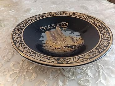 qaqa profil sekilleri: Boşqablar, 1 əd, rəng - Qara, Farfor, Çexiya — 7