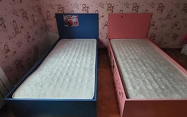 Oğlan və qız üçün, İşlənmiş, Çarpayı, Bazasız, Matras ilə, Siyirməsiz