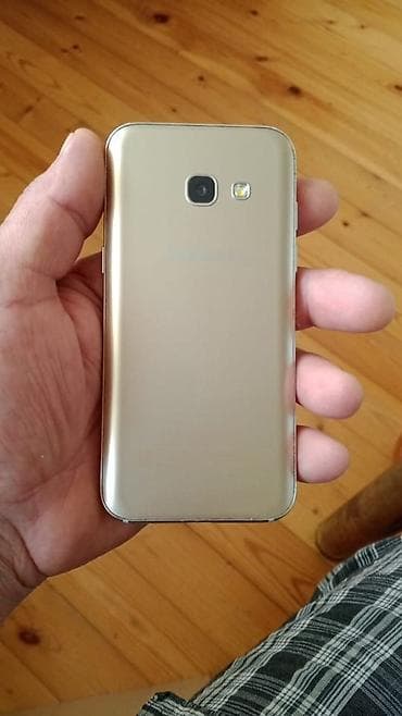 telefon samsunq: Samsung Galaxy A3 2017, 16 GB, rəng - Qızılı, Barmaq izi, İki sim kartlı — 1