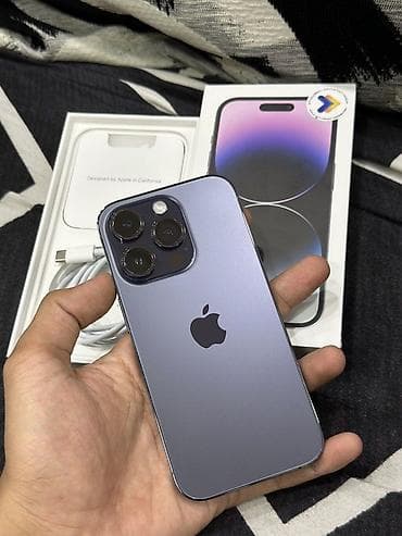 adapter apple: IPhone 14 Pro, 256 GB, Deep Purple, Face ID — 1