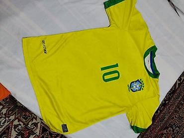 neymar forması orjinal: Futbolka, Nike, S, rəng - Sarı — 1