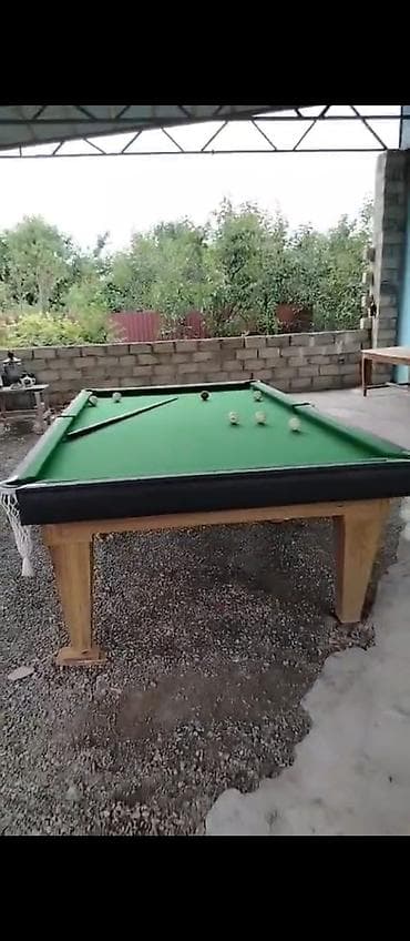 tor balıq: Bilyard masası – ev və ya bağ üçün ideal stolüstü oyun avadanlığı. - — 2