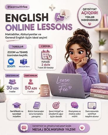 Xarici dil kursu, İngilis dili, Uşaqlar üçün, Diplom, sertifikat — 1