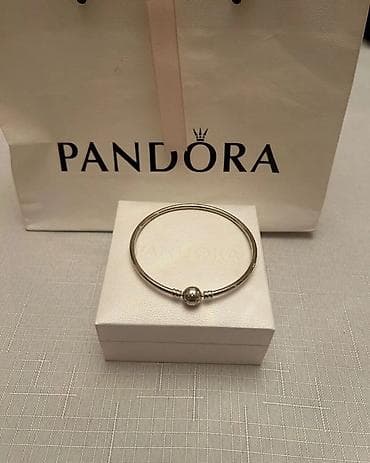 Сумки: Pandora gümüş qolbaq dəsti satılır. - Brend: Pandora - Material: 925 — 4