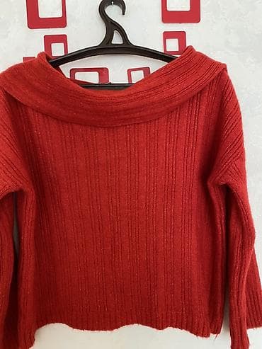 pull and bear: NOA & NOA qadın sviteri - Rəng: tünd qırmızı (kərpic tonunda) - — 2