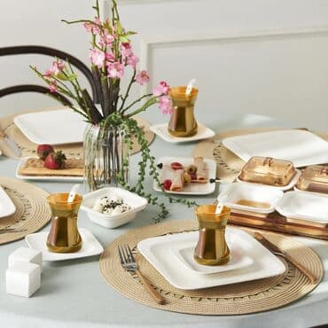 столовая для кукол: Karacadan nahar dəsti 41 parçadan ibarət 6 nəfərlik səhər yeməyi — 5