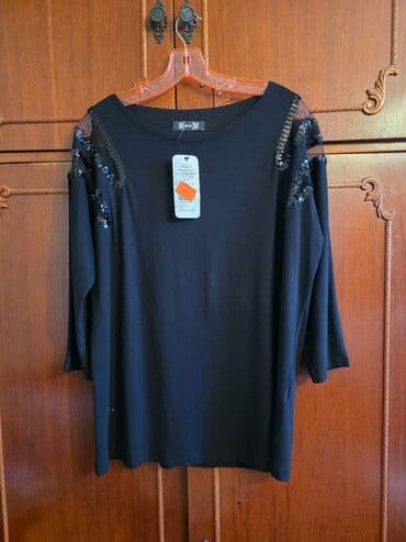 Alt paltarı: Qadın bluz/köynək dəsti - Rəng: qara. - Model 1: geniş kəsimli — 3