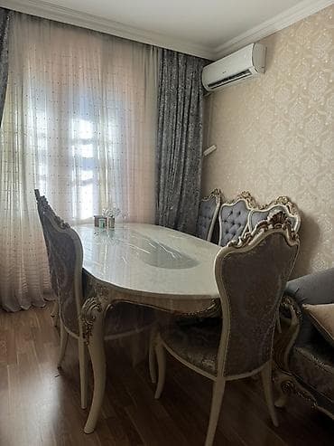 led lent: Klassik üslubda qonaq otağı dəsti - Yumşaq, düyməli başlıqlı, qızılı — 3