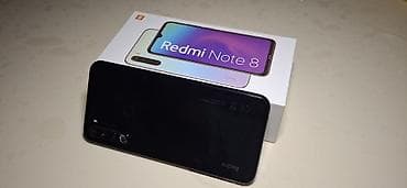 blackberry telefon: Redmi Note 8, 64 GB, rəng - Qara, Barmaq izi — 4