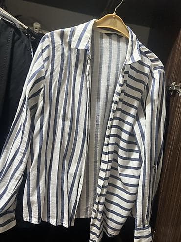 mirvari reng: Qadınlar üçün oversize kəsimli nazik köynəklər dəsti - Material — 3