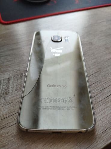 tab s6: Samsung Galaxy S6, 32 GB, rəng - Qızılı, Sensor — 5