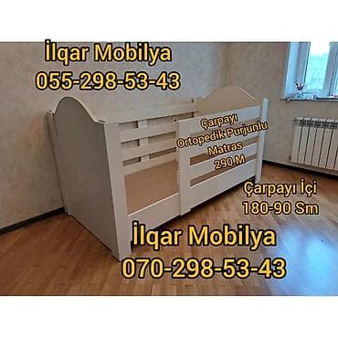 ucuz kravat: Oğlan və qız üçün, Yeni, Çarpayı, Bazasız, Matrassız, Siyirməsiz — 3