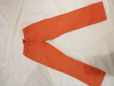 des geyimler: Uşaq şalvarı – narıncı rəngdə - Model: uzun paça, klassik kəsim - — 1