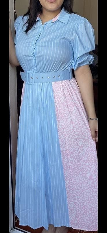 qisa nisan paltarlari: Zolaqlı və naxışlı yay paltarı

M/L ölçü — 1