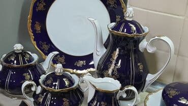 versace servis: Çay dəsti, Farfor, 6 nəfərlik, Almaniya — 8