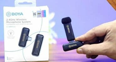 studiya: "BOYA- WM3T2-D1" naqilsiz yaxa mikrofonu. ⚜️BÜTÜN MALLAR YENIDIR!!!⚜️ — 2