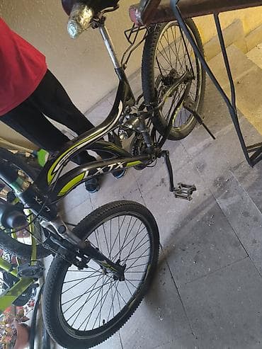 velosiped start: Salam 24 lük velasibet işlək amortizator təkcə arxa təkərdə olan diş — 1