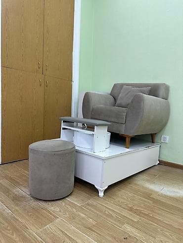 32 armatur: Pedikür üçün salon komplekti - Rahat, yumşaq velvet/süet toxumalı — 1