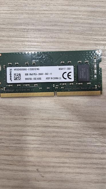 Kingston 8 GB laptop RAM modulu - Model: HP26D4S9S8HJ-8 S2001E1NG lalafo.az -da Kingston 8 GB laptop RAM modulu - Model: HP26D4S9S8HJ-8 S2001E1NG