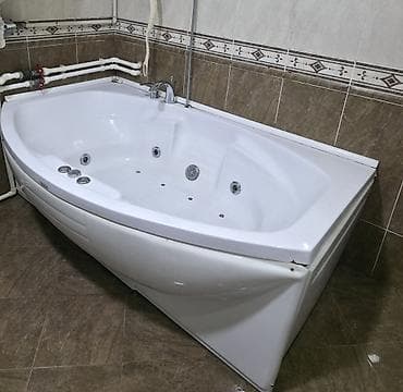 Ev və bağ: Hidro-masajlı vanna - Forma: iki nəfərlik - Material: akril korpus — 1