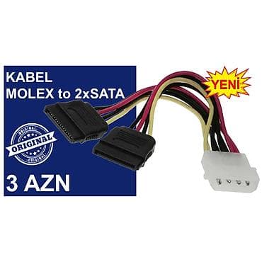 Kabellər "MOLEX/SATA to SATA/MOLEX Original" MƏHSULLAR TAM — 5