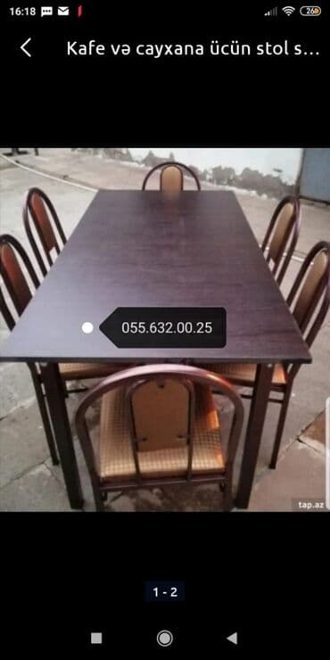 столы для совещаний: Stollar, Stullar, Masalar, Oturacaqlar, Kafe və cayxana üçün stol stul — 15