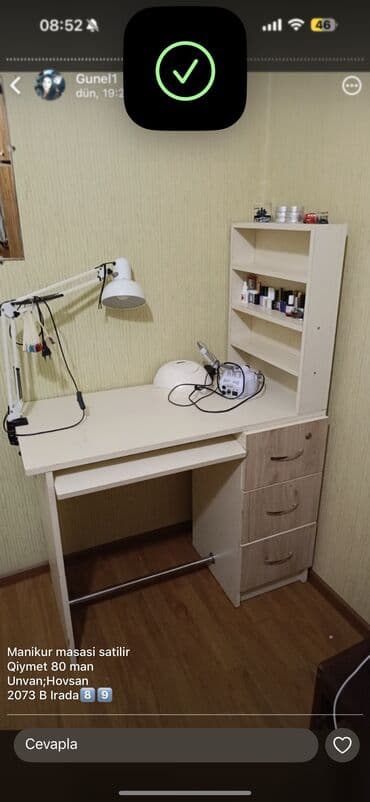 isdolar: İşlənmiş, Manikür üçün masa — 1