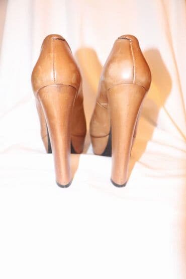 женские бирюзовые туфли: Tuflilər, Ölçü: 39, rəng - Qəhvəyi, İşlənmiş — 3