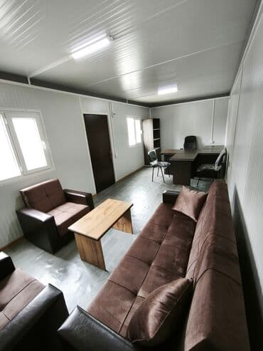 hazır evler konteyner: Modul tipli ofis/konteyner - Ölçü: təxmini 3 x 7 m (uzun düzbucaqlı — 3