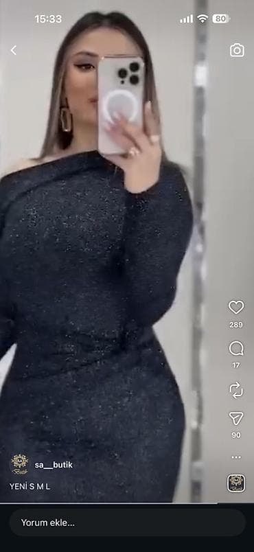 nisan xonca: Parıltılı qara ziyafət donu - Dizayn: bir çiyin açıq, assimmetrik üst — 4