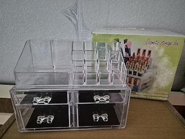 cekme: Akrilik kosmetik təşkilatçı - Material: şəffaf akril/plastik - Üst — 1