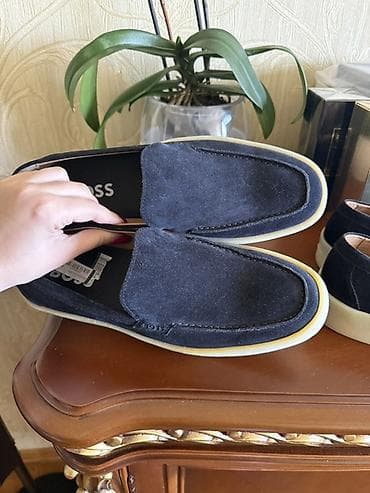 yarım boğaz çəkmə: BOSS kişi mokasinləri - Brend: BOSS (iç tabanda logo) - Model — 3