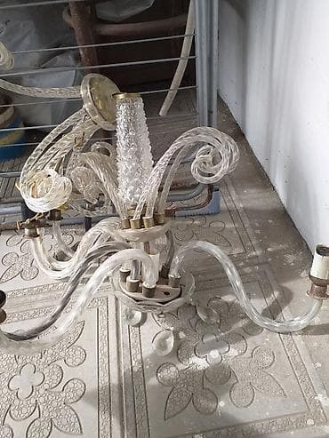 Çılçıraq, 7 lampa, Şüşə