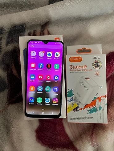 iphone 6s roze gold: Samsung Galaxy A30s, 64 GB, rəng - Göy, Barmaq izi, Face ID — 3
