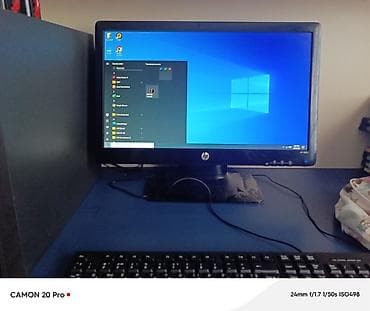 pirinter hp: Masaüstü kompüter seti - Sistem bloku: Fujitsu midi-tower. Ön paneldə — 1