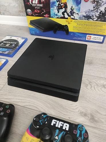 a 10 ucuz: Ps4 slim 1tb 2 pult biri original biri sonradan alinma, 3 eded oyun — 3