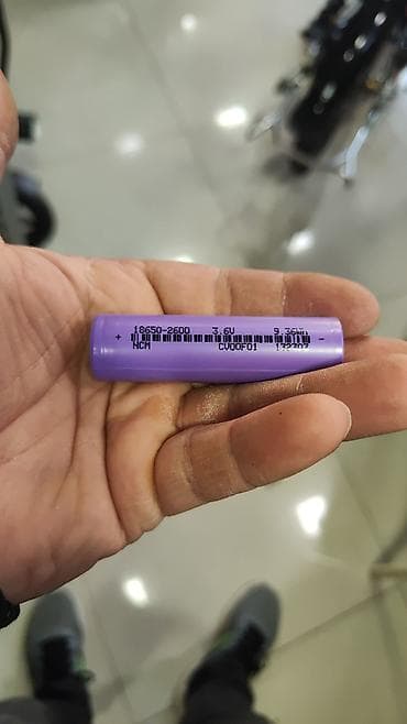 18650 Li-ion akkumulyator – 2600 mAh - Tip: 18650 silindrik