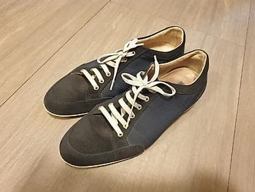 Туфли: Kişi ayaqqabıları dəsti - Model 1: Tünd mavi dəri krossovka tipli — 4