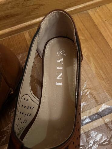 белые босоножки на тракторной подошве: Размер: 37, цвет - Коричневый, Новый — 5