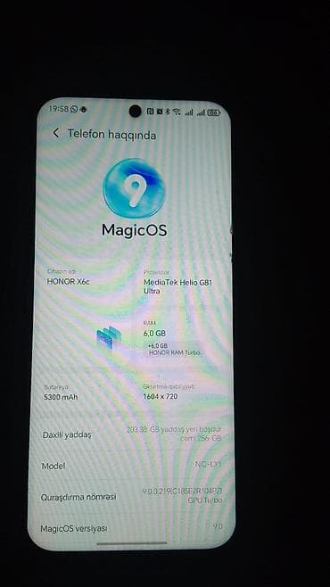 nova 11 pro: Honor X6c, 256 GB, rəng - Mavi, İki sim kartlı — 5