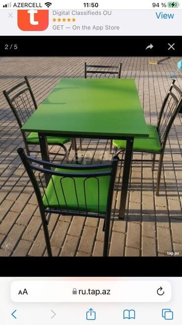 Masalar: Mətbəx üçün, Yeni, Açılmayan, Kvadrat masa — 22