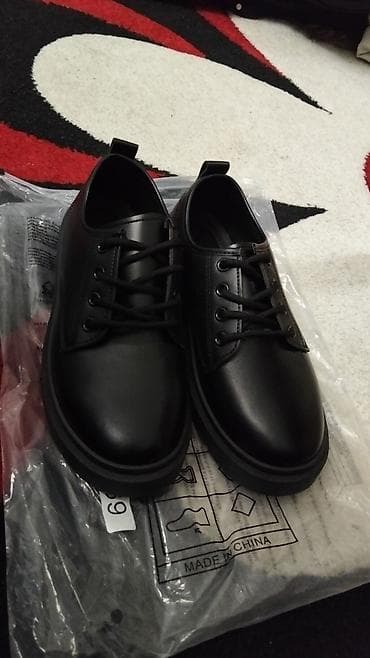ENDİRİM OLACAQ!!! Qara klassik bağlamalı ayaqqabı - Rəng: mat qara -