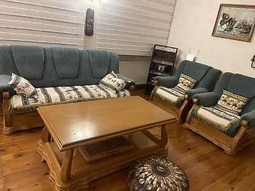 sultan divan: Qonaq otağı dəstı – taxta karkaslı Rumınyanındı massiv taxtadı Divan — 2